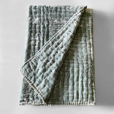 Pho Silk Velvet Quilts In Slate