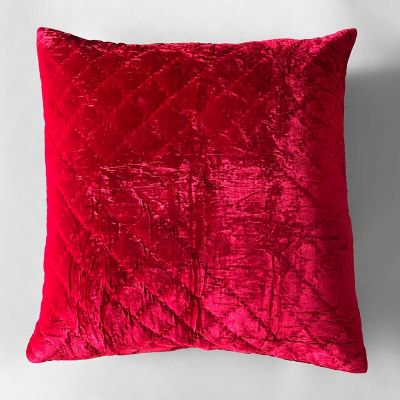 Anichini Pho Handmade Blood Red Silk Velvet Pillows