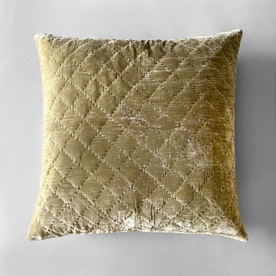 Anichini Pho Handmade Lichen Green Silk Velvet Pillows
