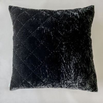 Pho Silk Velvet Pillow in Black