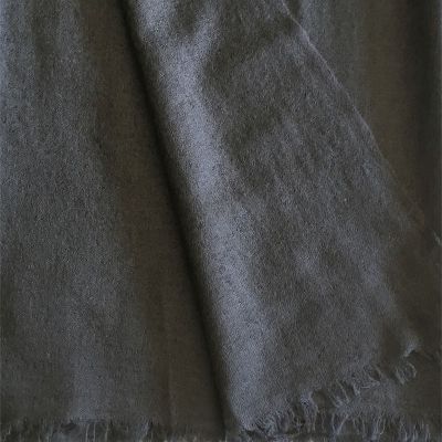 Anichini Space Ombre Handwoven Cashmere Stole In Charcoal/Smoke