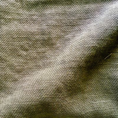 Anichini Yutes Collection Barroco Solid Basket Weave Linen Fabric