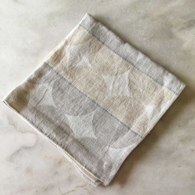 Anichini Contorno Modern Linen Tablecloths In Neutral