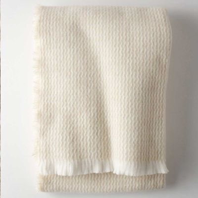 Curly Washable Wool & Cotton Blend Throws