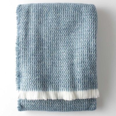 Curly Washable Wool & Cotton Blend Throws