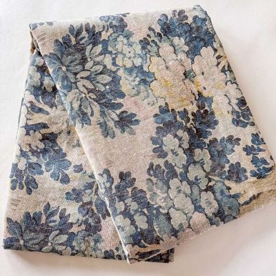 Forest Printed Linen Coverlets & Shams In Blue