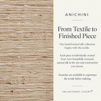 Ara hand loomed natural silk bedding - from textile to finished piece