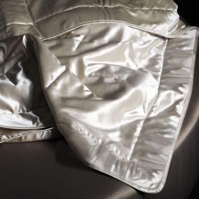 Anichini Helios Silk Sateen Foot Quilts, Throws, and Shams