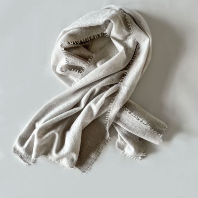 40% OFF JAMPO CASHMERE SCARVES, IN IVORY