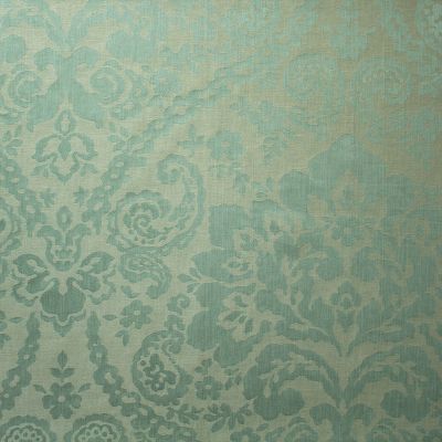 Anichini Lido Floral Paisley Linen Quilts In Aqua Ecru