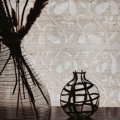 Mango hand loomed sheer silk curtain panels