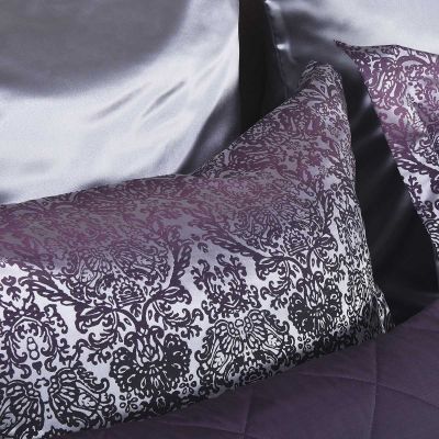 Pam Blackberry Silk Brocade Jacquard Mulberry Silk Sheets