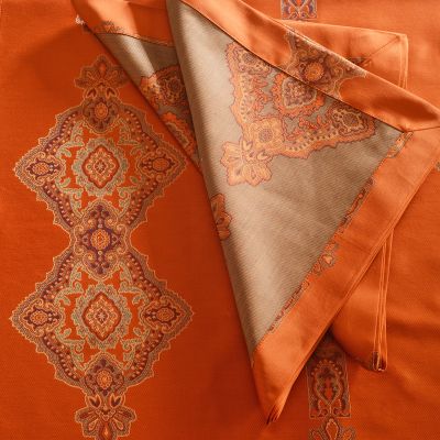 Anichini Persia Medallion Tablecloths
Our Persia Medallion Table Linens are a striking addition to the table!
Persia tabletop orange 