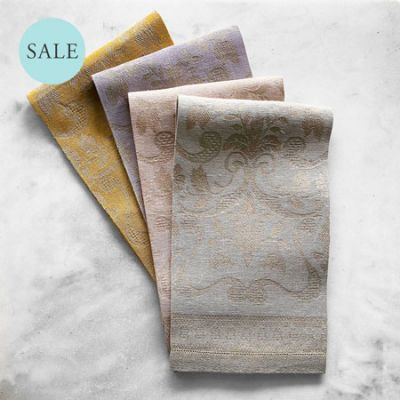 MELANIA LINEN TOWELS, WITH HEMSTITCH (30% Off)