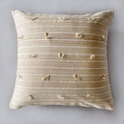 Sijua hand loomed natural silk with repeating ribbed texture