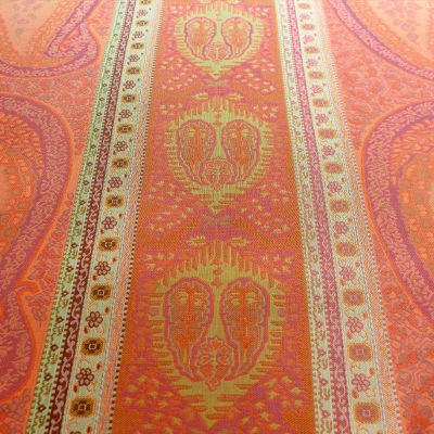 Anichini Taj Coral Fuchsia Fabric Right Side