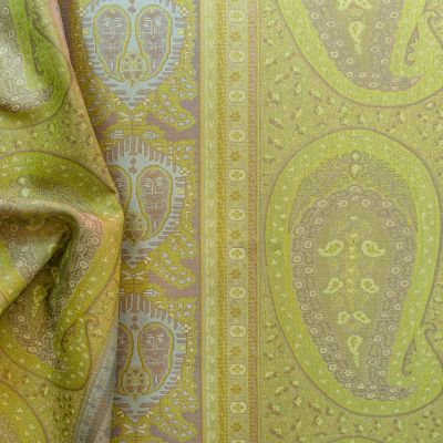 Anichini Taj Green Fabric Reverse Side