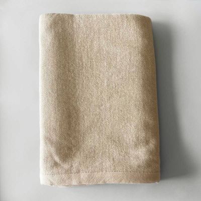 Tashi Hand Loomed 100% Yak Wool Blankets In Natural White