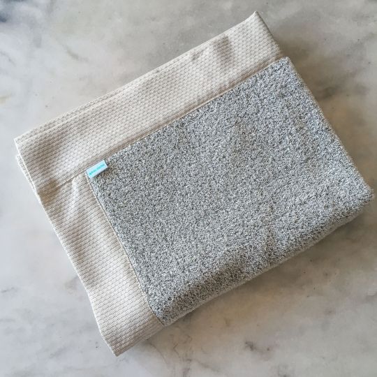 Buy Bathroom Mat Made of Linen Cotton Blend Fabric, Terry Bath Mat
