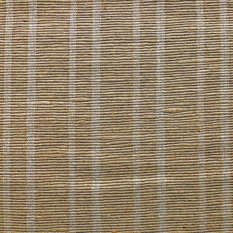 Sirka hand loomed natural silk with vertical stripes and horizontal ribs