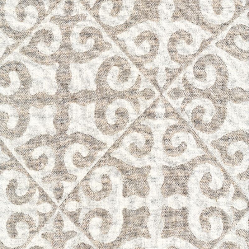Anichini Yutes Collection Tokkat Tile Design Linen Matelassé Fabric