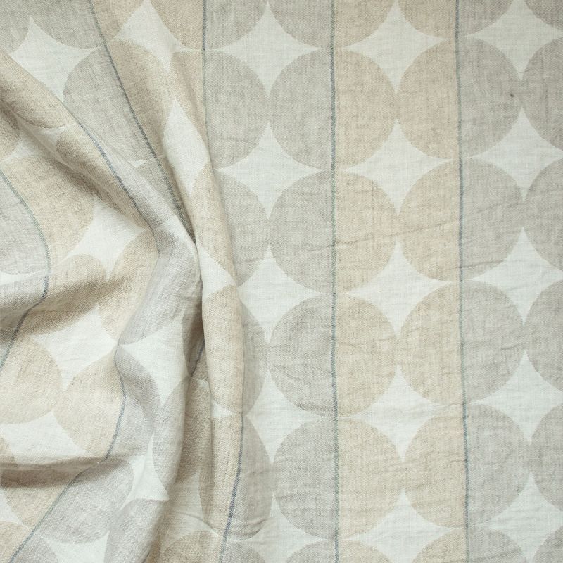 Anichini Contorno Linen Circle Tablecloth
