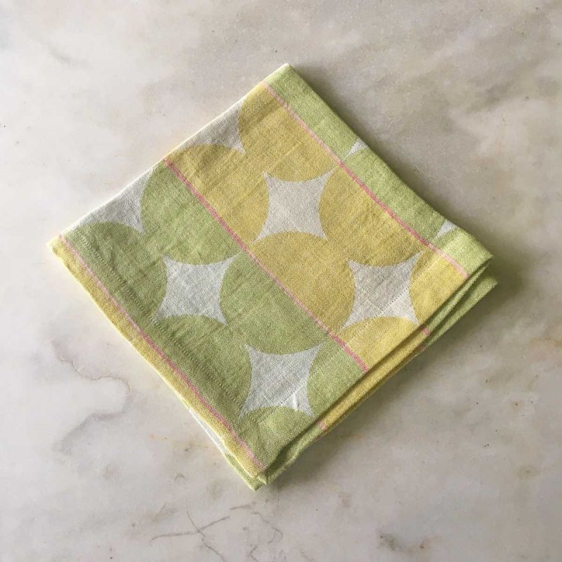 Anichini Contorno Modern Linen Table Runners In Olive Green
Modern Graphic Linen Table Runners
Contorno olive green linen napkins 
