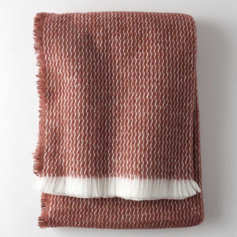 Curly Washable Wool & Cotton Blend Throws