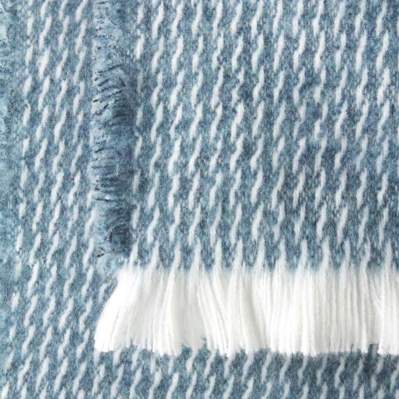 Curly Washable Wool & Cotton Blend Throws