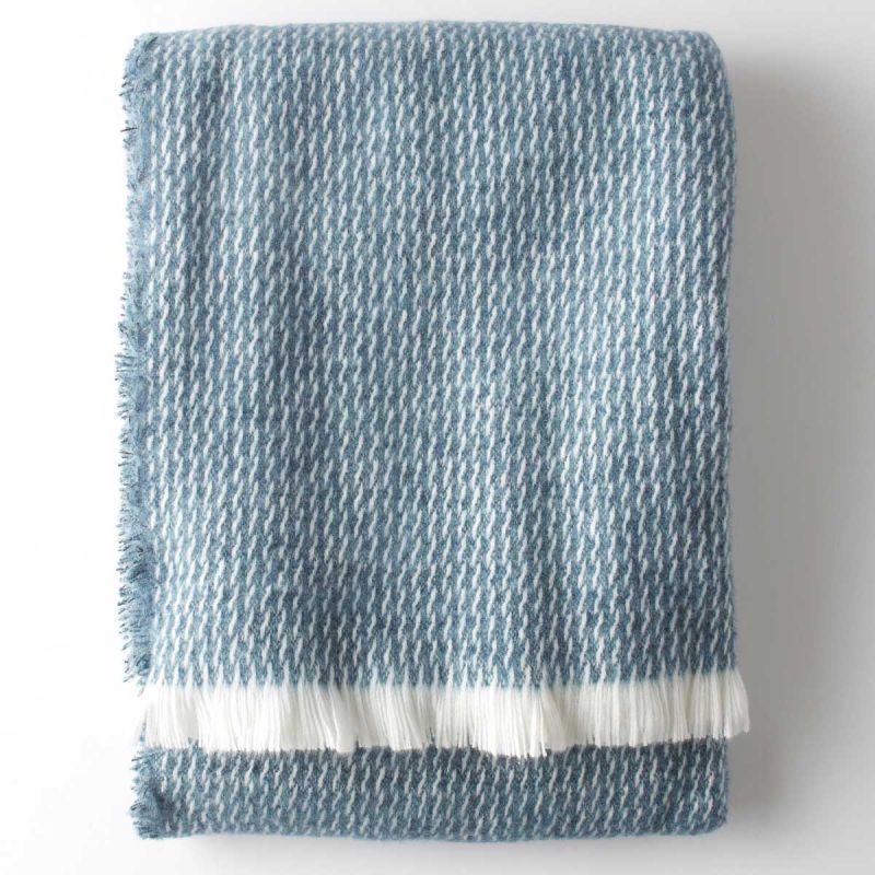 Curly Washable Wool & Cotton Blend Throws
