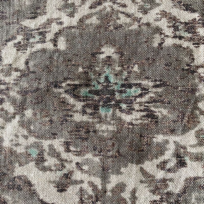 12 Natural / Brown - Anichini Yutes Collection Erba Multicolor Printed Linen Fabric