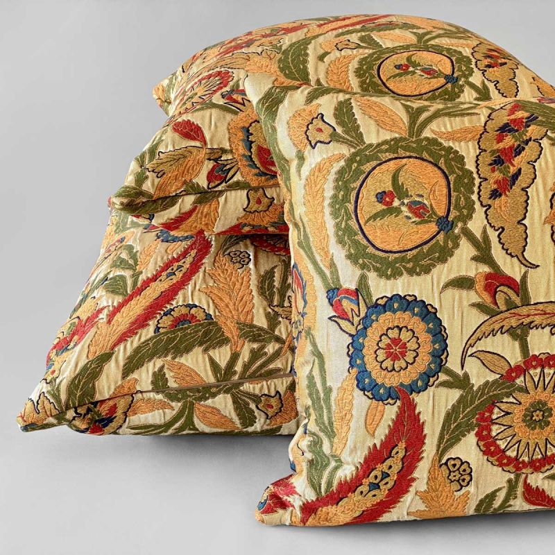 Anichini Gulistani Turkish Tapestry Pillows In Red