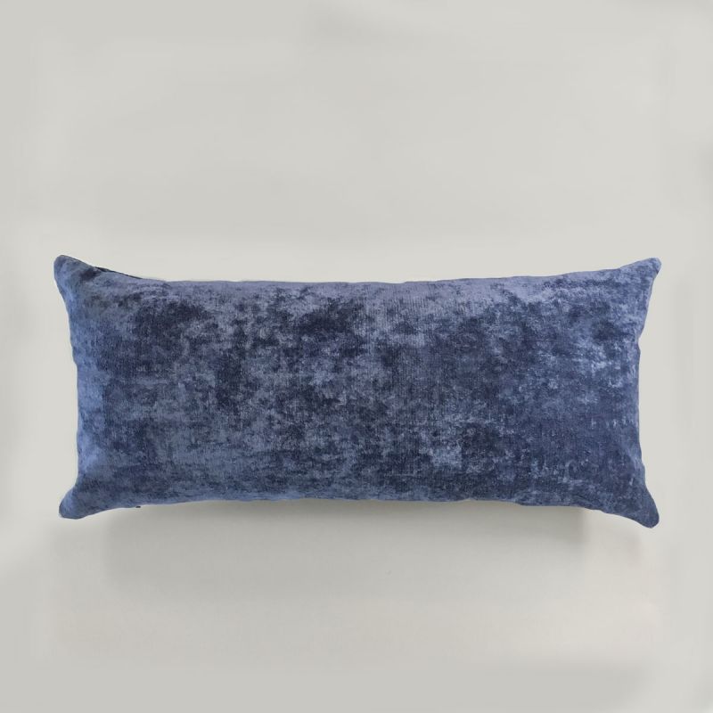 Anichini Horus Linen Velvet Pillows In Ink Blue