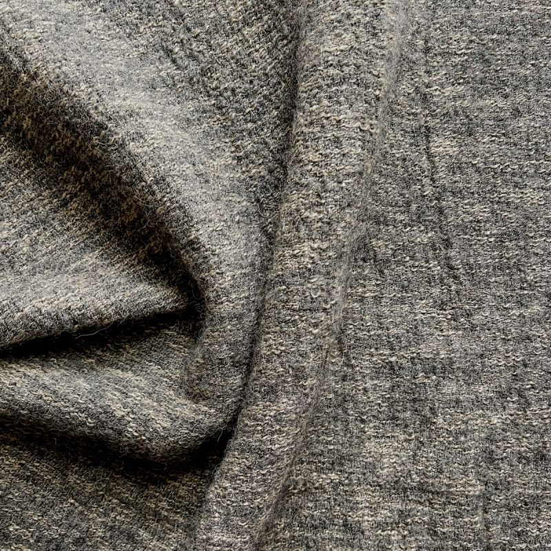 Liberta Linen & Wool Blankets In Blueish Grey
