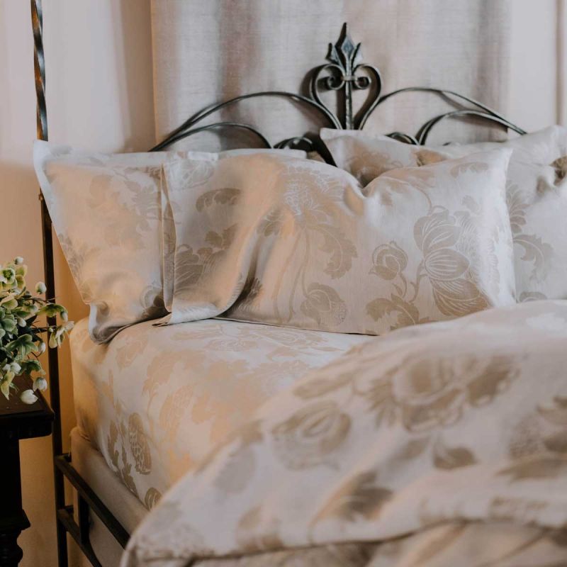 Liverno Linen Jacquard Duvet Covers