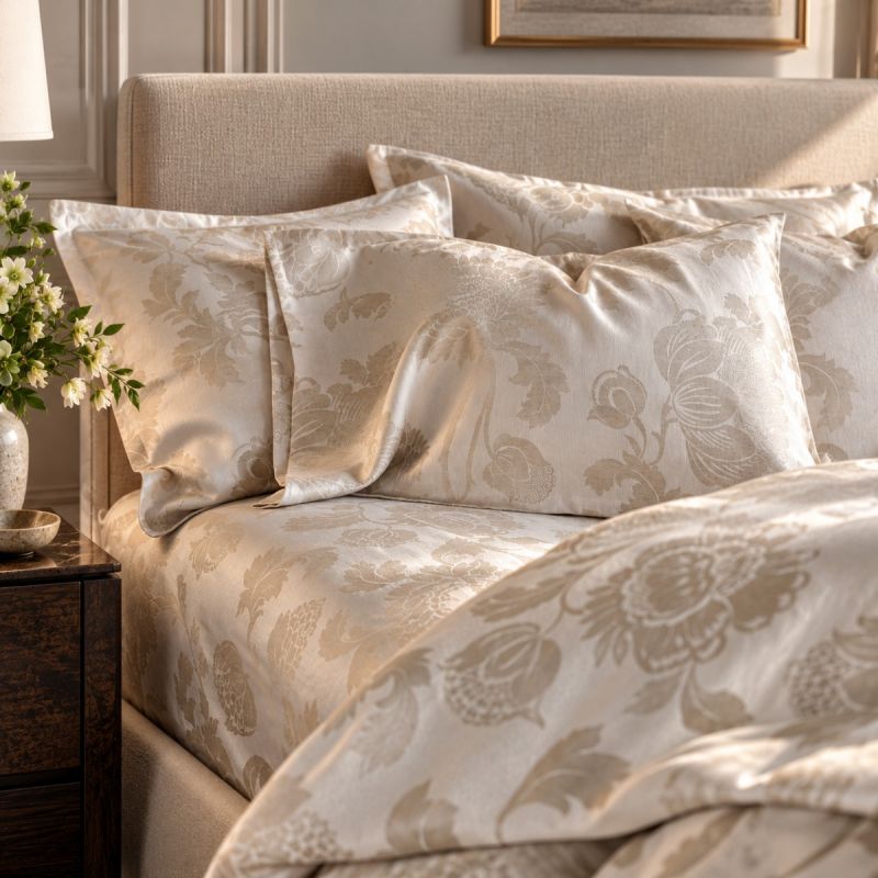 Liverno Linen Jacquard Sheets