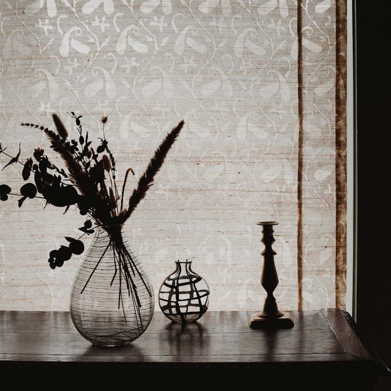Mango hand loomed sheer silk curtain panels