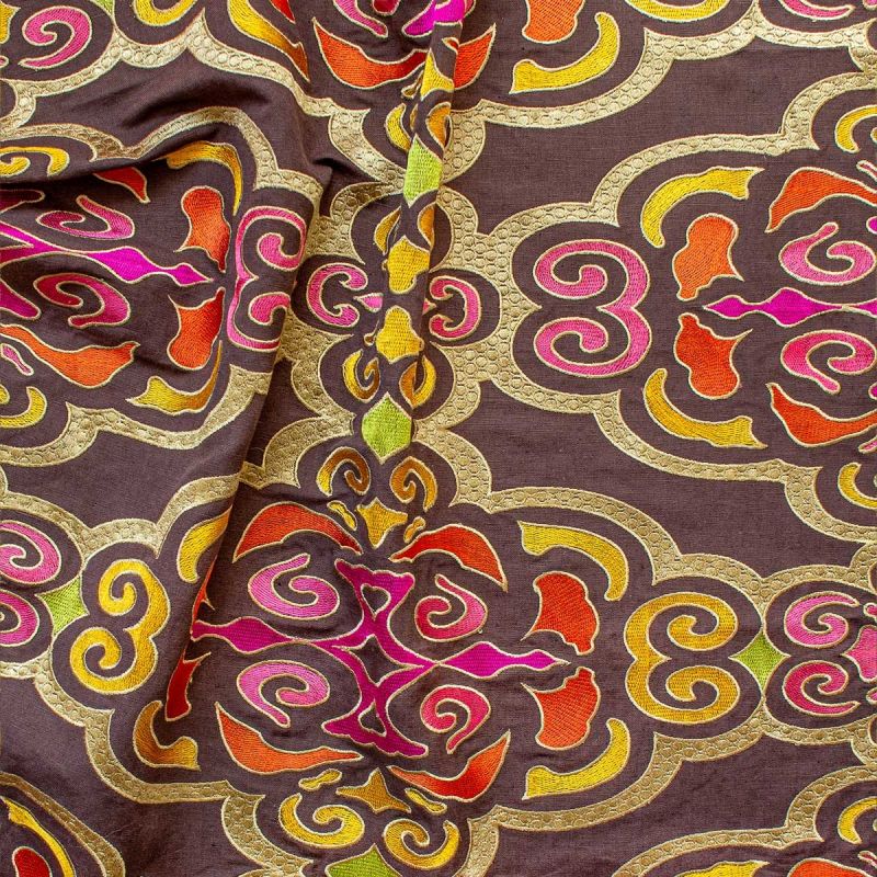 Anichini Pema Colorful Embroidered Tibetan Coverlets and Shams 