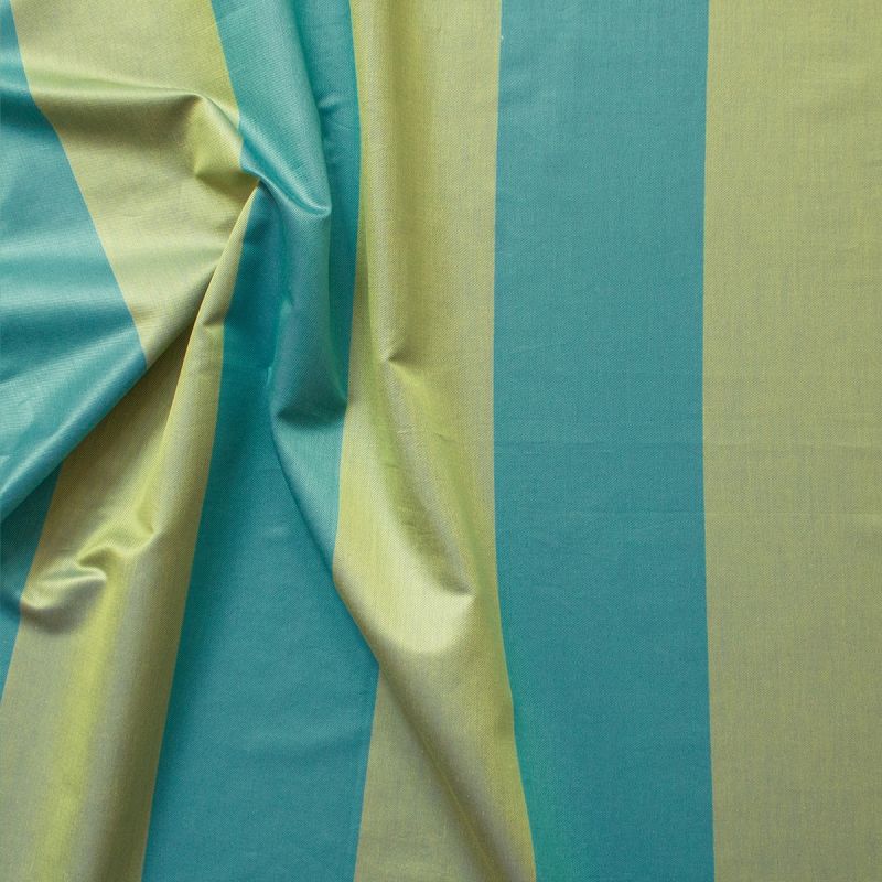 Persia Wide Stripe Jacquard Fabric By The Yard In Mazarine Blue Reverse