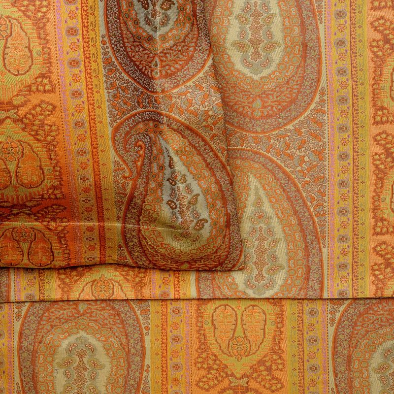 Anichini Taj Paisley Jacquard Sheets in Rust Sage