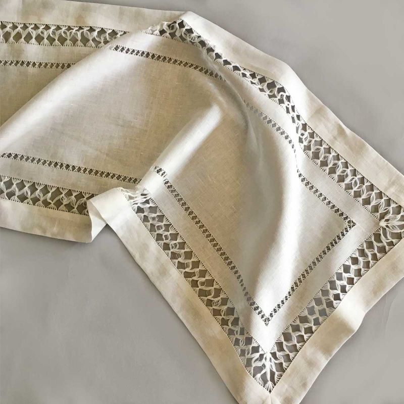 Anichini Grazuole Hand Finished Linen Table Linens