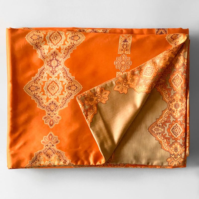 Persia Jacquard Duvet Cover In Orange