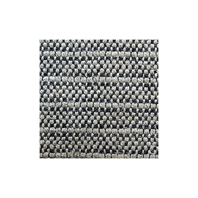 Anichini Yutes Collection Barroco Striped Basket Weave Linen Fabric In Natural/Black