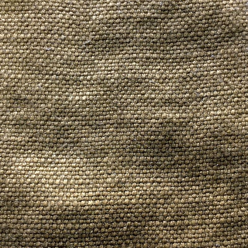 Anichini Yutes Collection Barroco Solid Basket Weave Linen Fabric In Wheat