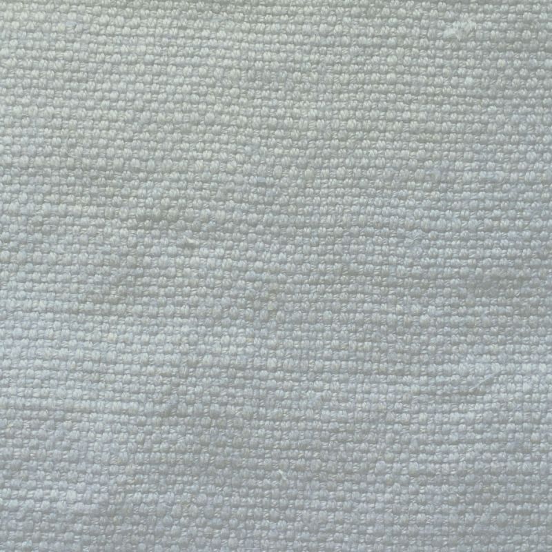Anichini Yutes Collection Barroco Solid Basket Weave Linen Fabric In Pale Blue