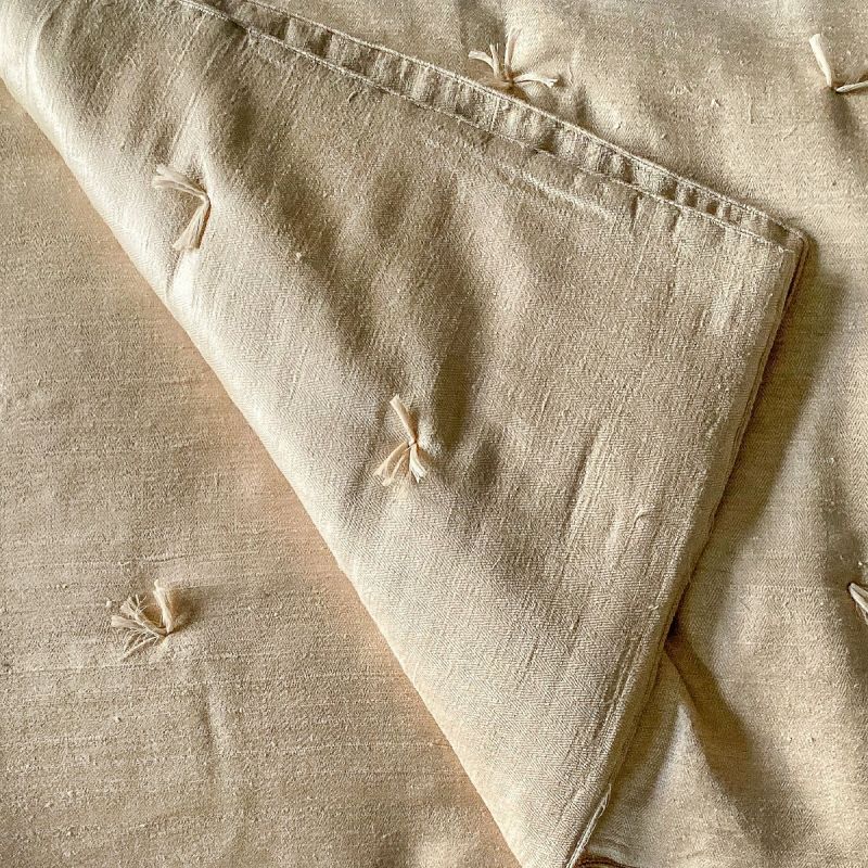 Anichini Changeant Hand Loomed Herringbone Silk Quilts & Pillows