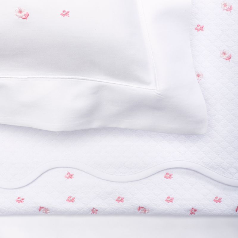 Anichini Italian Embroidered Baby Bedding, Flannel Crib Duvet Cover