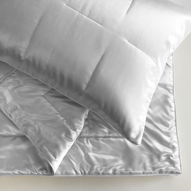 Anichini Helios Silk Sateen Foot Quilts, Throws, and Shams