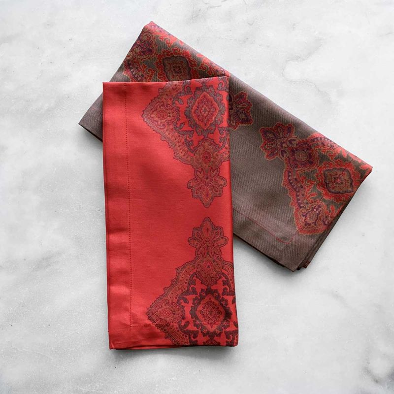 Persia Blood Red Table Linens