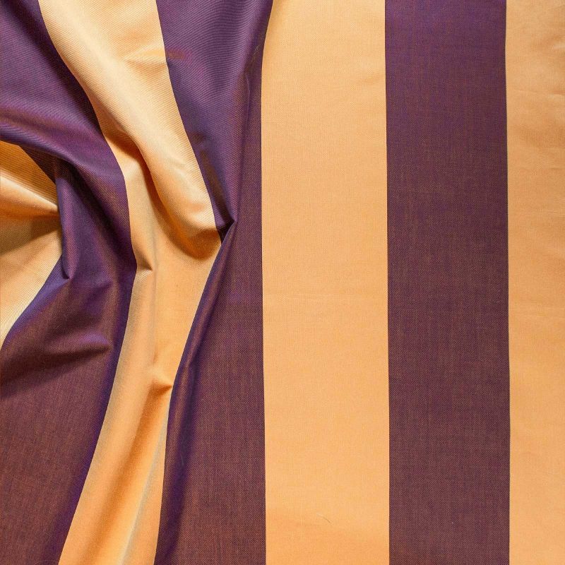  Persia Wide Stripe Jacquard Fabric By The Yard In Orange Reverse